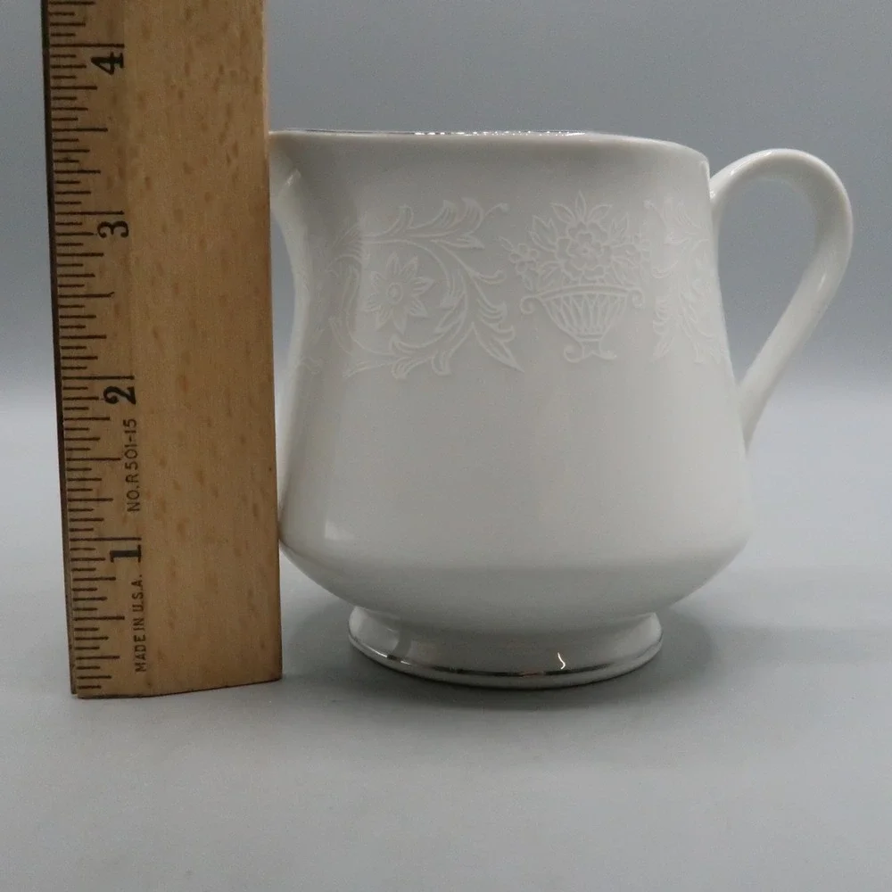 Vintage Crown Victoria Lovelace Fine China Creamer Made in Japan 3.5